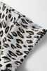 Beige Leopard Print Casual Tee and Pants 2pcs Outfit