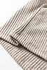 Simply Taupe Plus Size Ribbed Knit Kangaroo Pocket Henley Long Sleeve Top