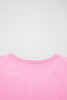 Sachet Pink Cotton Mineral Wash T Shirt