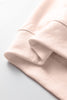 Apricot Pink Oversize Mock Neck Sweatshirt