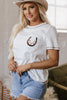Apricot RODEO Horseshoe Embroidered Patch Pocket T Shirt