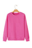 Bonbon Solid Classic Crewneck Pullover Sweatshirt