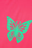 Sachet Pink Butterfly Graphic Casual Tank Top