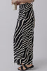 Black Zebra Striped Summer Wide Leg Pants