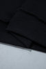 Black Oversize Drop Shoulder Reversible Mock Neck Sweatshirt