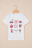 White Coquette Cowgirl Elements Printed Relaxed Tee