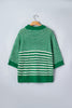 Red 3/4 Draped Sleeve Slouchy Sweater