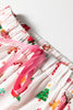 White Christmas Spirits Shirt Style 2pcs Short Pajama Set