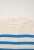 Blackish Green Ribbed Half Zip Collared Sweater Vest