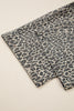Brown Leopard Print Straight Leg Loose Denim Overall Jumpsuit