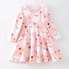 GIRLS HALLOWEEN GHOST PRINT DRESS