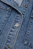 Ashleigh Blue Button Flap Pocket Cuffed Short Sleeve Denim Shirt