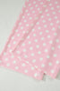 Pink Polka Dot Print Mock Neck Short Sleeve Top Shift Pant Set