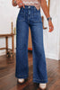 Black Wide Leg Pocketed High Waist Jeans