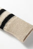 Brown Stripe Drop Shoulder Sleeve Patchwork Baggy Sweater