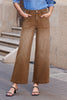 Brown Mimimalist Patch Pocket Womens Shift Jeans