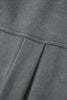 Medium Grey Mineral Wash Chest Pockets Drop Shoulder Shacket with Side Slit