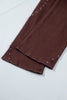 Dusk Blue Side Seam Rivet Detail Ankle Length Casual Jeans