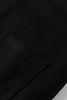 Black Solid Color Raw Seam Big Flower Patched Loose Overall Jumpsuit