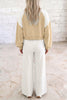 Light Blue Polka Dot Patchwork Colorblock Long Sleeve Casual Two Piece Pants Set