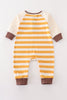 Platinum brown stripe boy romper