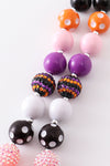 Halloween castle bubble chunky necklace