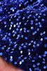Blue sequin dress