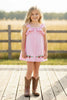 Pink Gingham and Strawberry Embroidered Dress