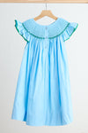 Blue fairy hand smocked dress