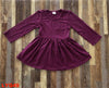 PLUM LONG SLEEVE DRESS