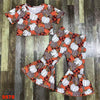 PRINTED PUMPKIN BELL BOTTOM SET