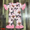 PINK HORSES ROMPER