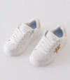 WHITE GLITTER STAR SNEAKERS