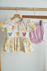 Sweet island character hand smocked bloomer set