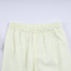 Mustard character hand smocked ruffle pants set