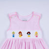 Pink princess hand smocked plaid dress