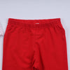 Red gingerbread hand smocked ruffle pants set