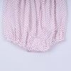 Red gingerbread hand smocked bubble