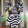 BEETLEJUICE SHOWTIME FRINGE ROMPER