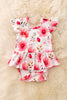 🎍LILI PINK BAMBOO FLORAL TWIRL BODY SUITE FOR BABY.