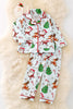 SANTA PRINTED UNISEX PAJAMAS SET.