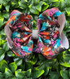 MAMA'S GIRL" MULTI-PRINTED DOUBLE LAYER HAIR BOW