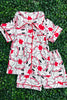 BASEBALL PRINTED GIRLS PAJAMA SET