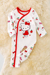 COQUETTE PRINTED ONESIE W/CHERRIES.