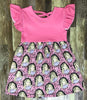 DOLLY MUSIC NOTES DRESS PINK