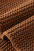 Brown baby soft knitted blanket