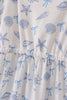 Blue seashell bow mom&me dress