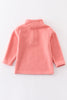 Pink rainbow embroidery girl pullover top
