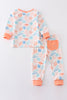Marine print girl pajamas set