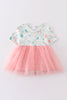 Easter sequin tulle girl bubble
